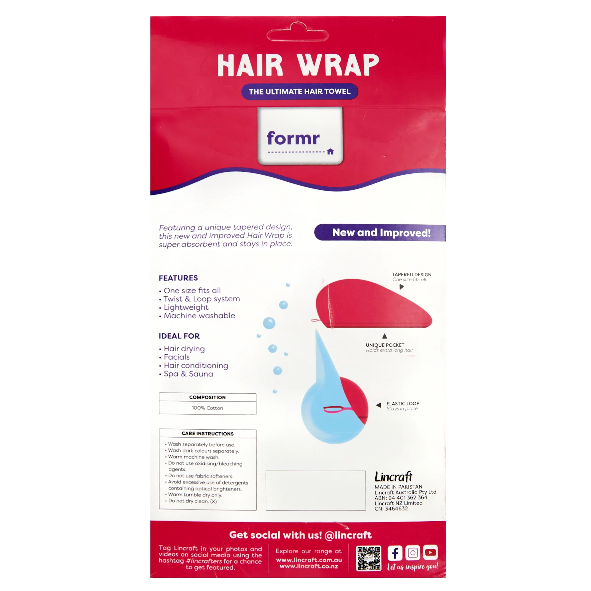 Formr 2pk Cotton Hair Wrap - Assorted - Image 4