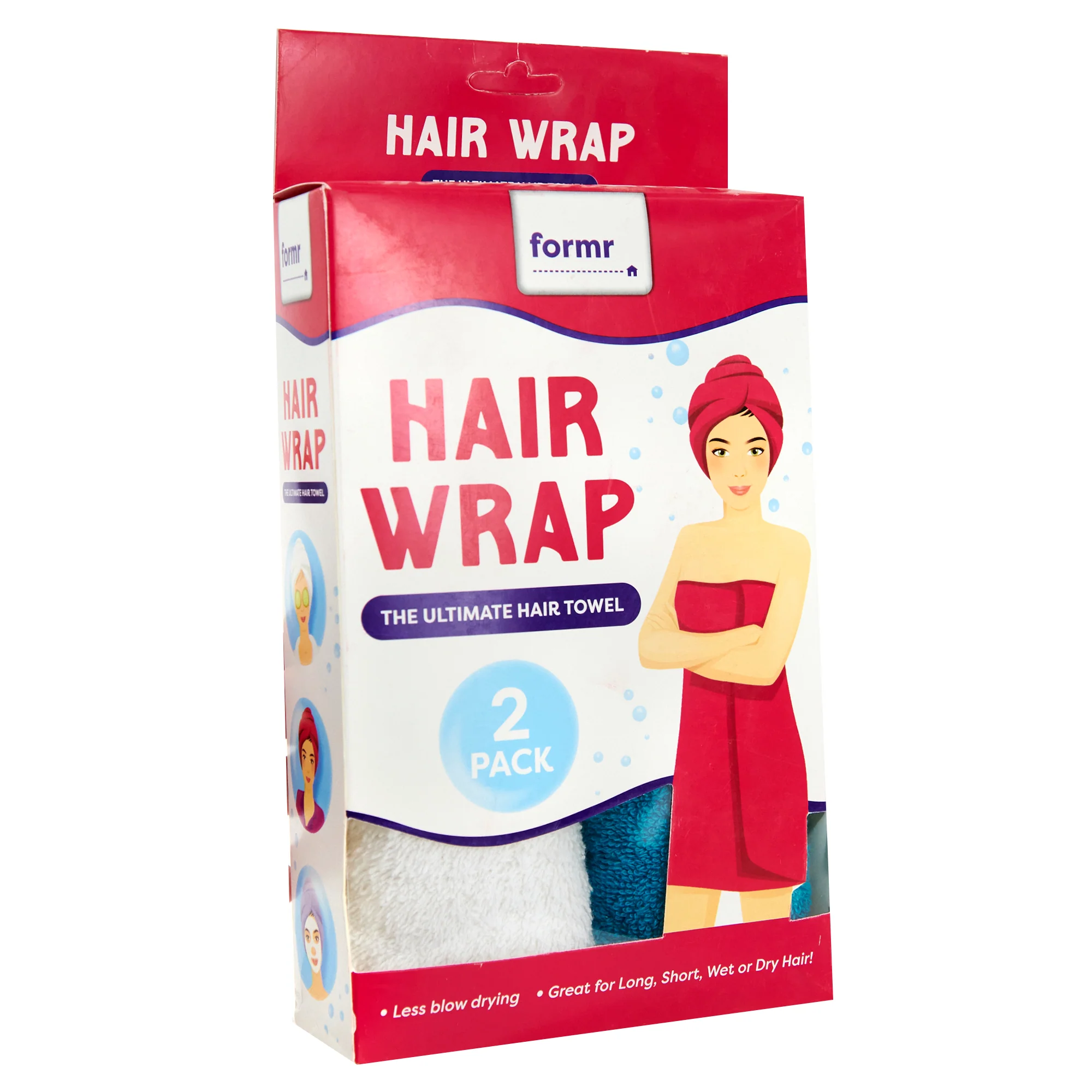 Formr 2pk Cotton Hair Wrap - Assorted - Image 6