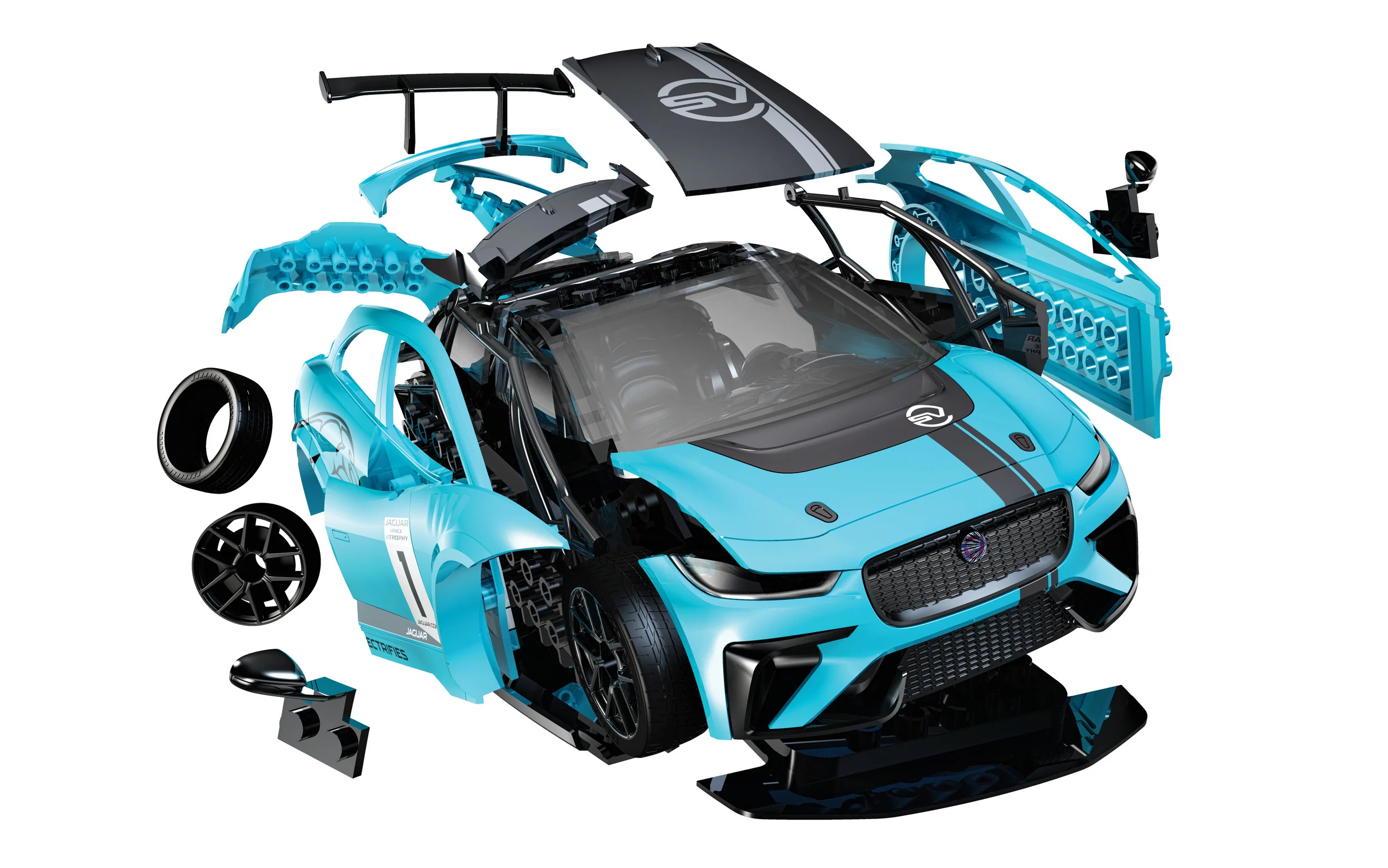 Airfix Quickbuild, Jaguar I-Pace Etrophy - Image 3