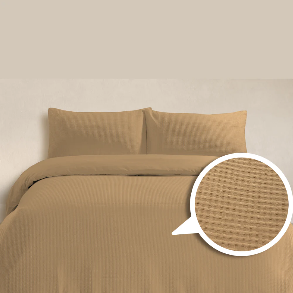 Alaria Waffle Quilt Cover Set, King Bed - Image 6