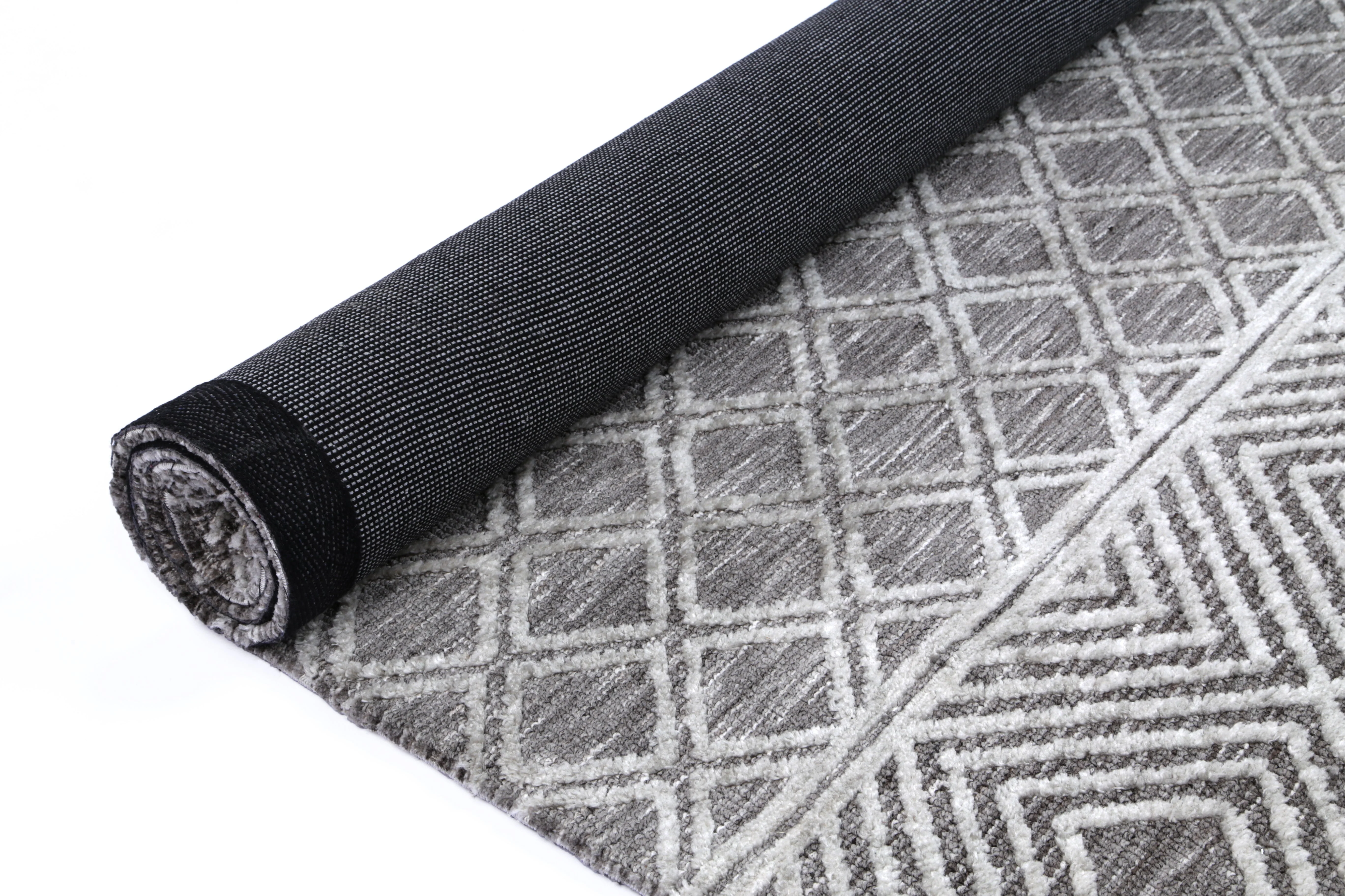 Ambarsar Ajnala Grey Cotton Blend Rug - Image 5