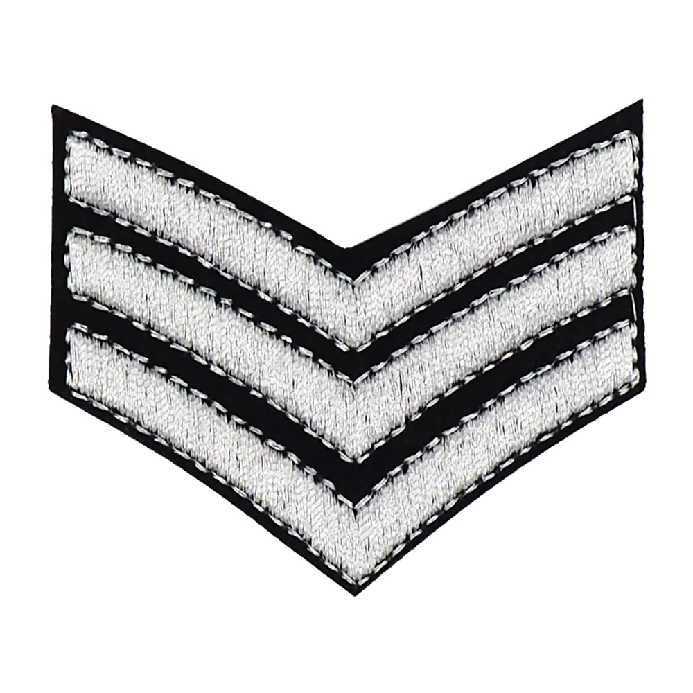 Arbee Crafty Patch, 3 Silver Stripes- 1pc - Image 2