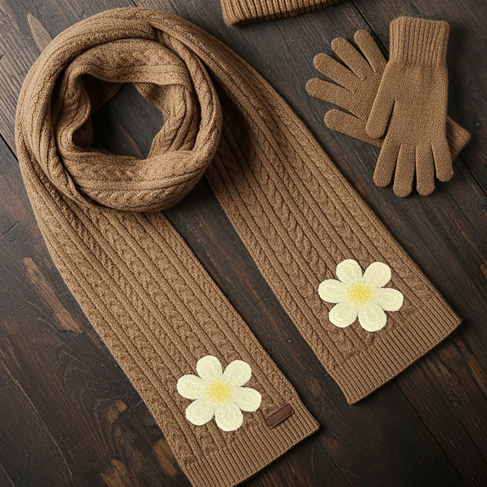 Arbee Crafty Patch, Crochet Flower Cream- 1pc - Image 3