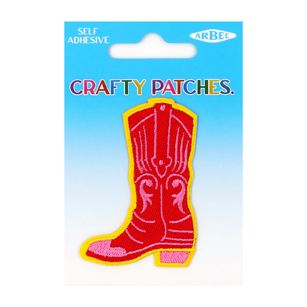 Arbee Crafty Patch, Girlie Cowboy Boot- 1pc - Image 2
