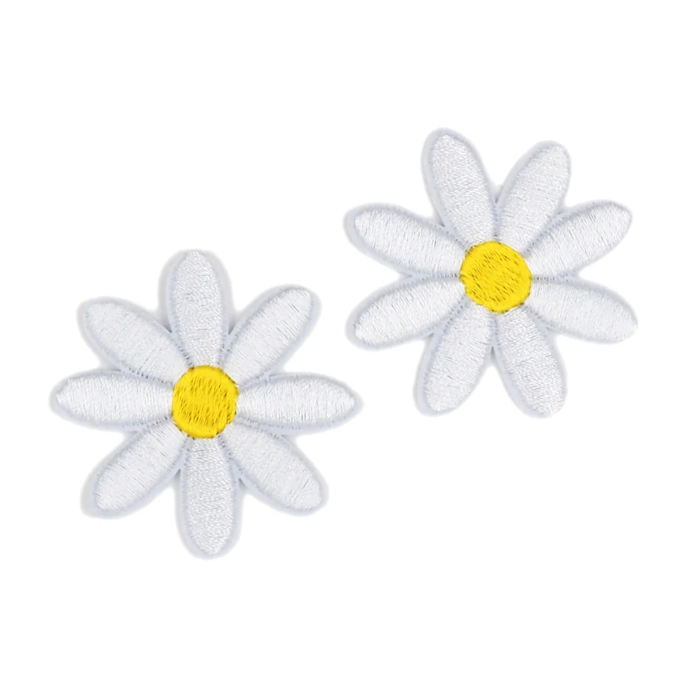 Arbee Crafty Patch, Large White Daisy- 2pc - Image 2