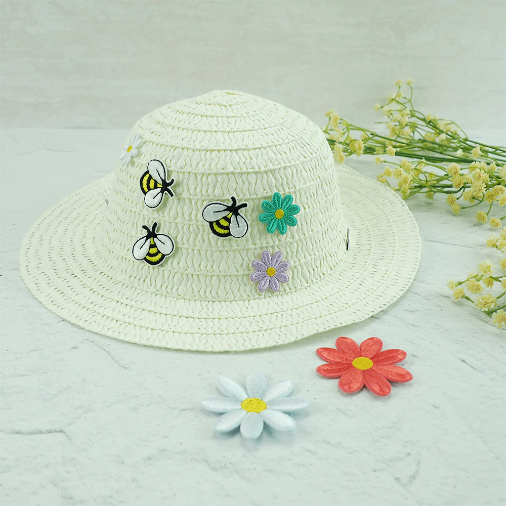 Arbee Crafty Patch, Large White Daisy- 2pc - Image 4
