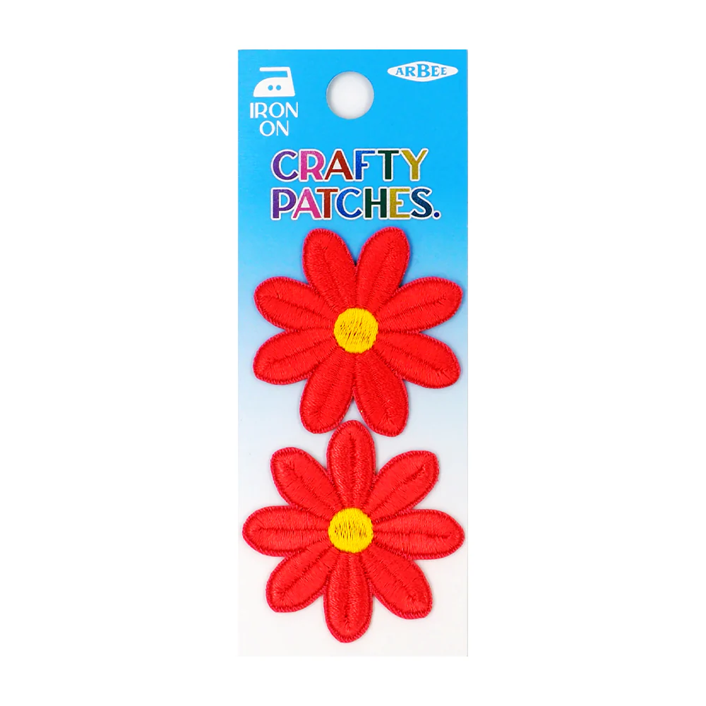 Arbee Crafty Patch, Medium Flowers- 2pc - Image 2