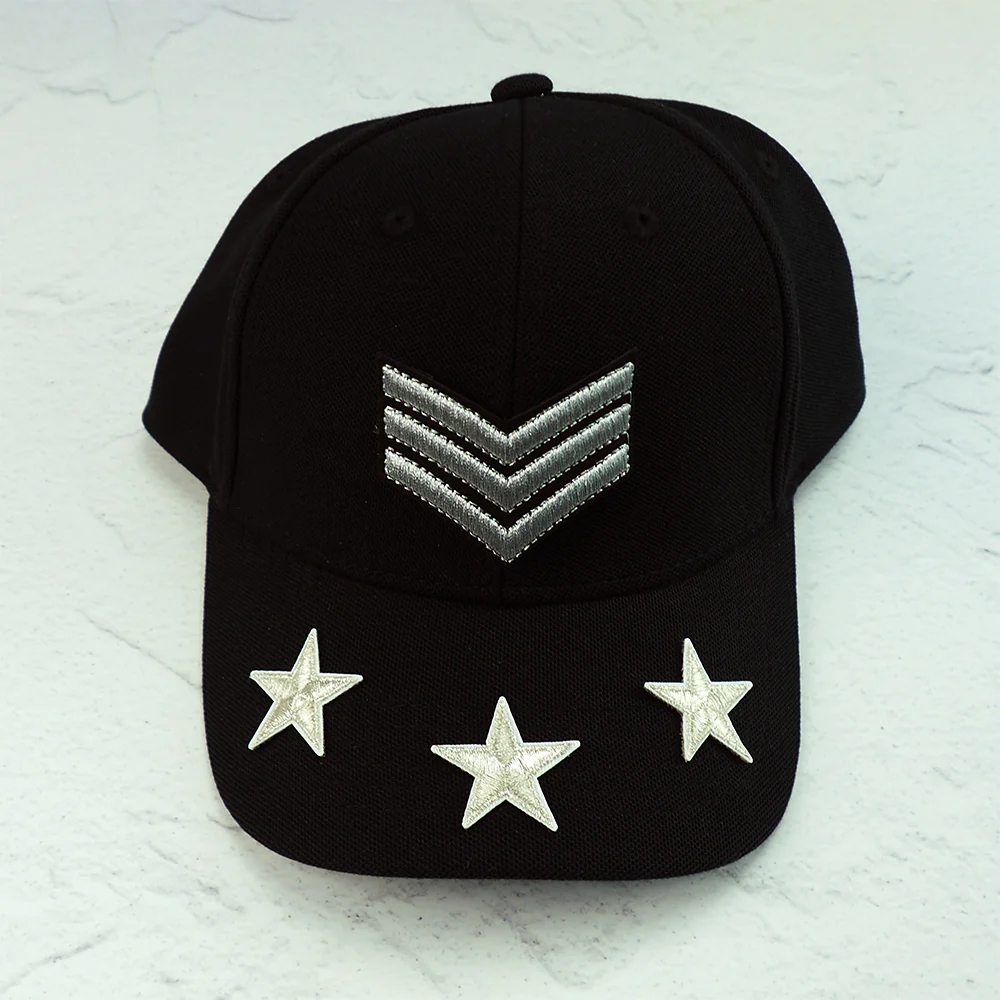 Arbee Crafty Patch, Military Silver Stars- 3pc - Image 4