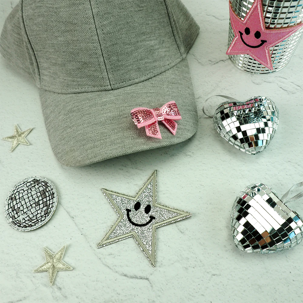 Arbee Crafty Patch, Puffy Small Sequin Bows- 2pc - Image 3