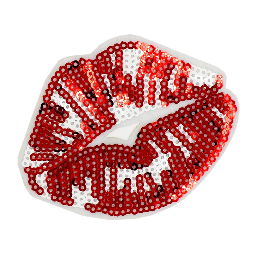 Arbee Sabrina Sequin Lips Crafty Patch 1pc - Image 2