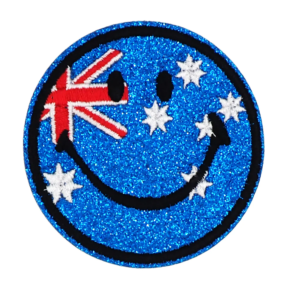 Arbee Crafty Patch, Smile Glitter Flag- 1pc - Image 2