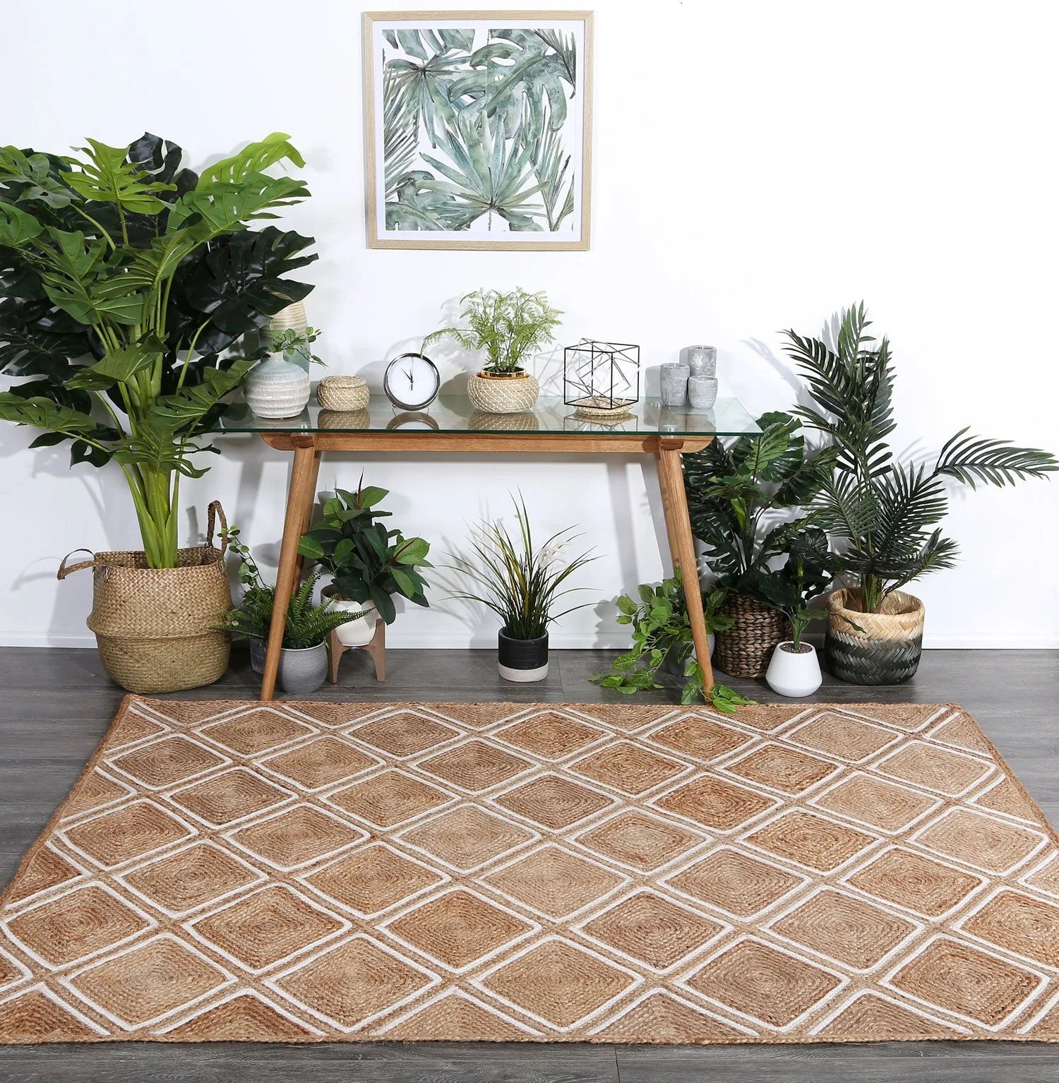 Artisan Beige Parquetry Rug - Image 2