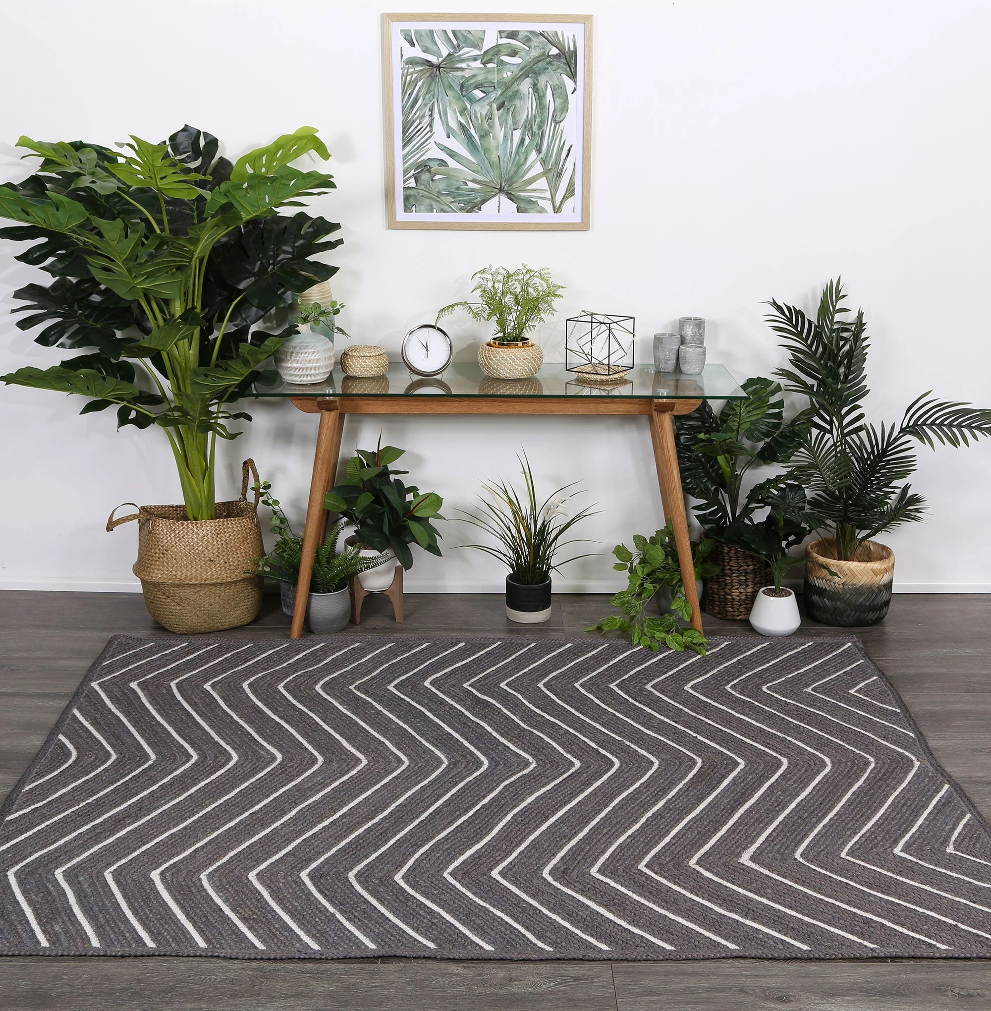 Artisan Grey Chevron Rug - Image 2