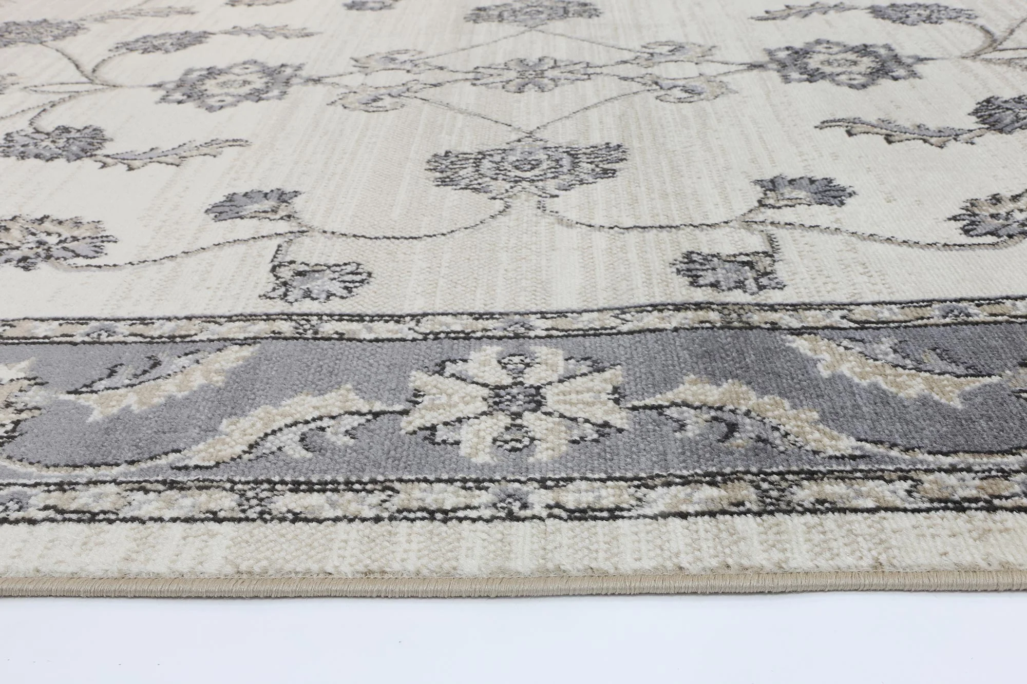 Arya Ziegler Cream Grey Rug - Image 3