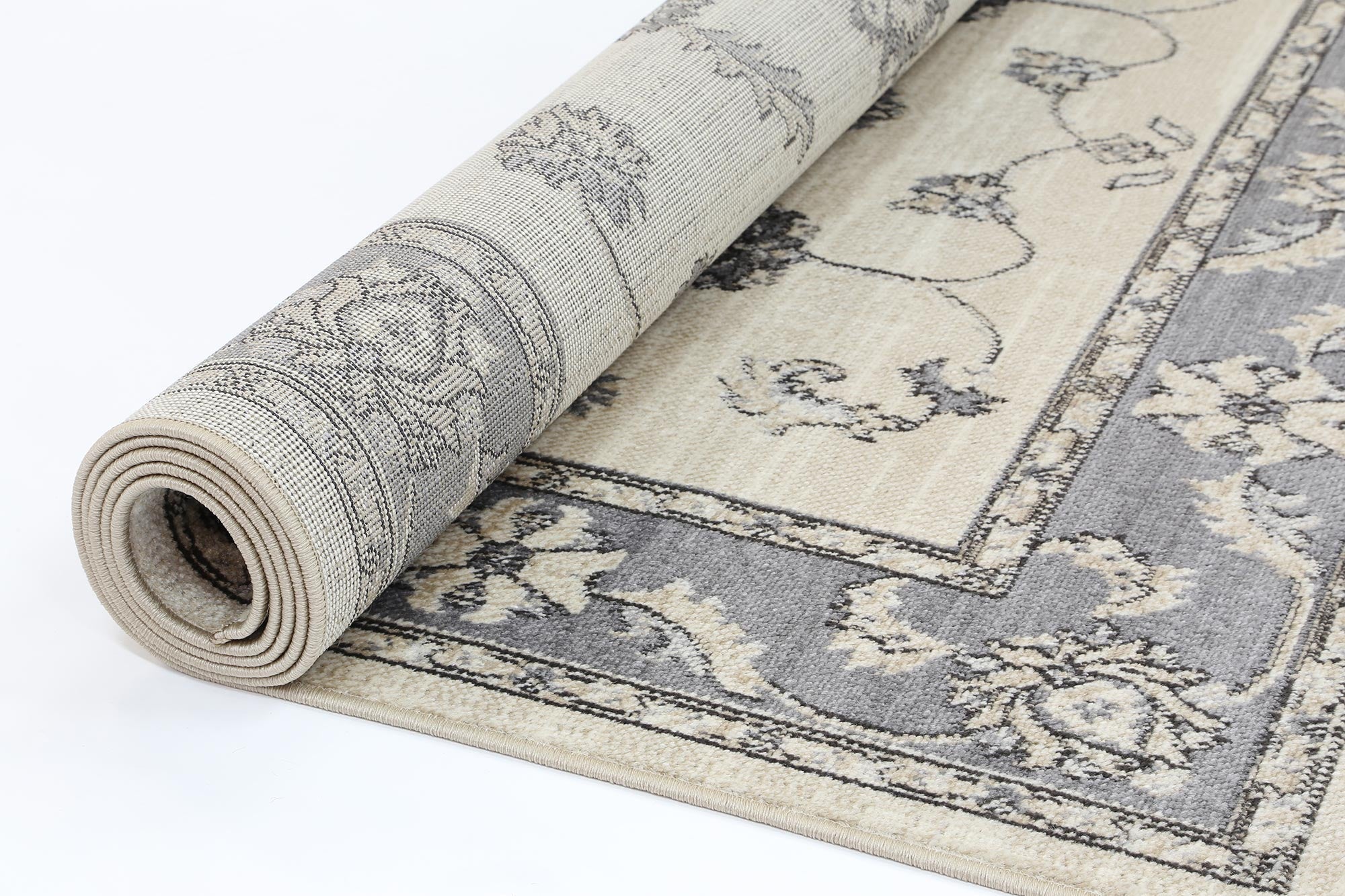 Arya Ziegler Cream Grey Rug - Image 5