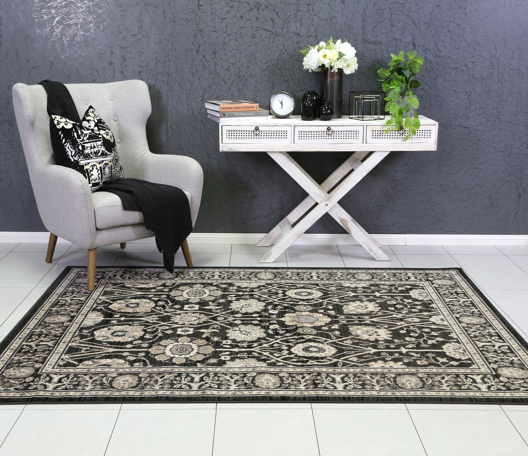 Arya Ziegler Grey Rug - Image 2