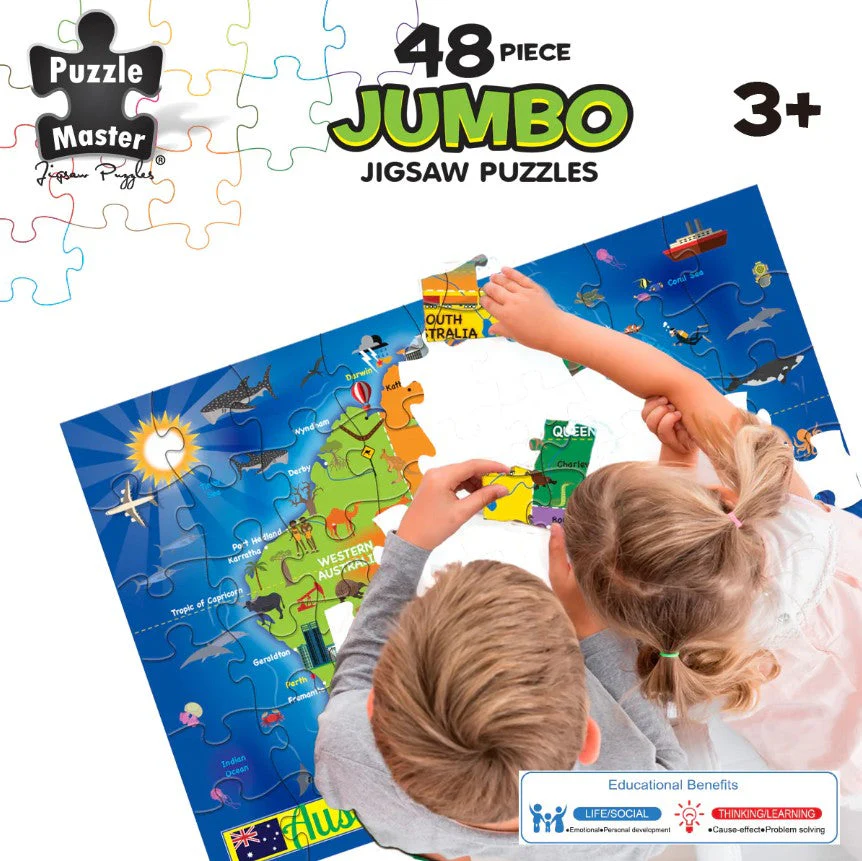 48-Piece Jumbo Floor Jigsaw Puzzle, Aussie Map - Image 5