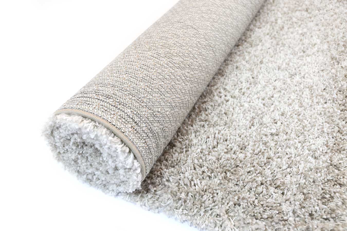 Austin Beige Cream Shaggy Rug - Image 5