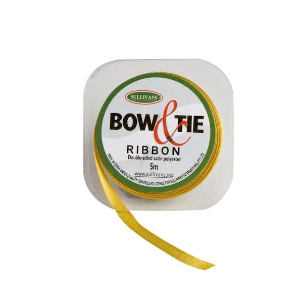 Satin Ribbon, White- 6mm x 5m - Image 17