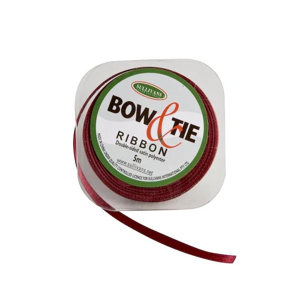 Satin Ribbon, White- 6mm x 5m - Image 4