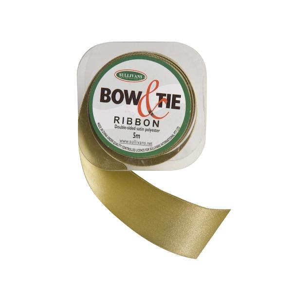 Satin Ribbon, White- 36mm x 5m