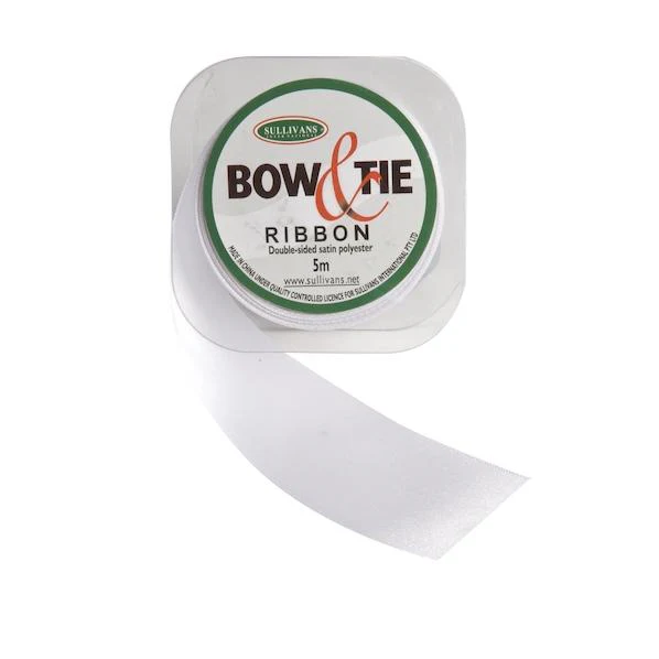 Satin Ribbon, White- 36mm x 5m - Image 17