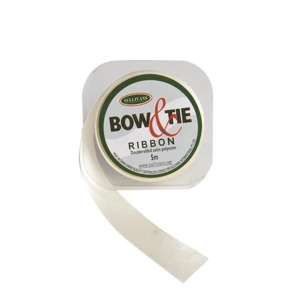 Satin Ribbon, White- 36mm x 5m - Image 8