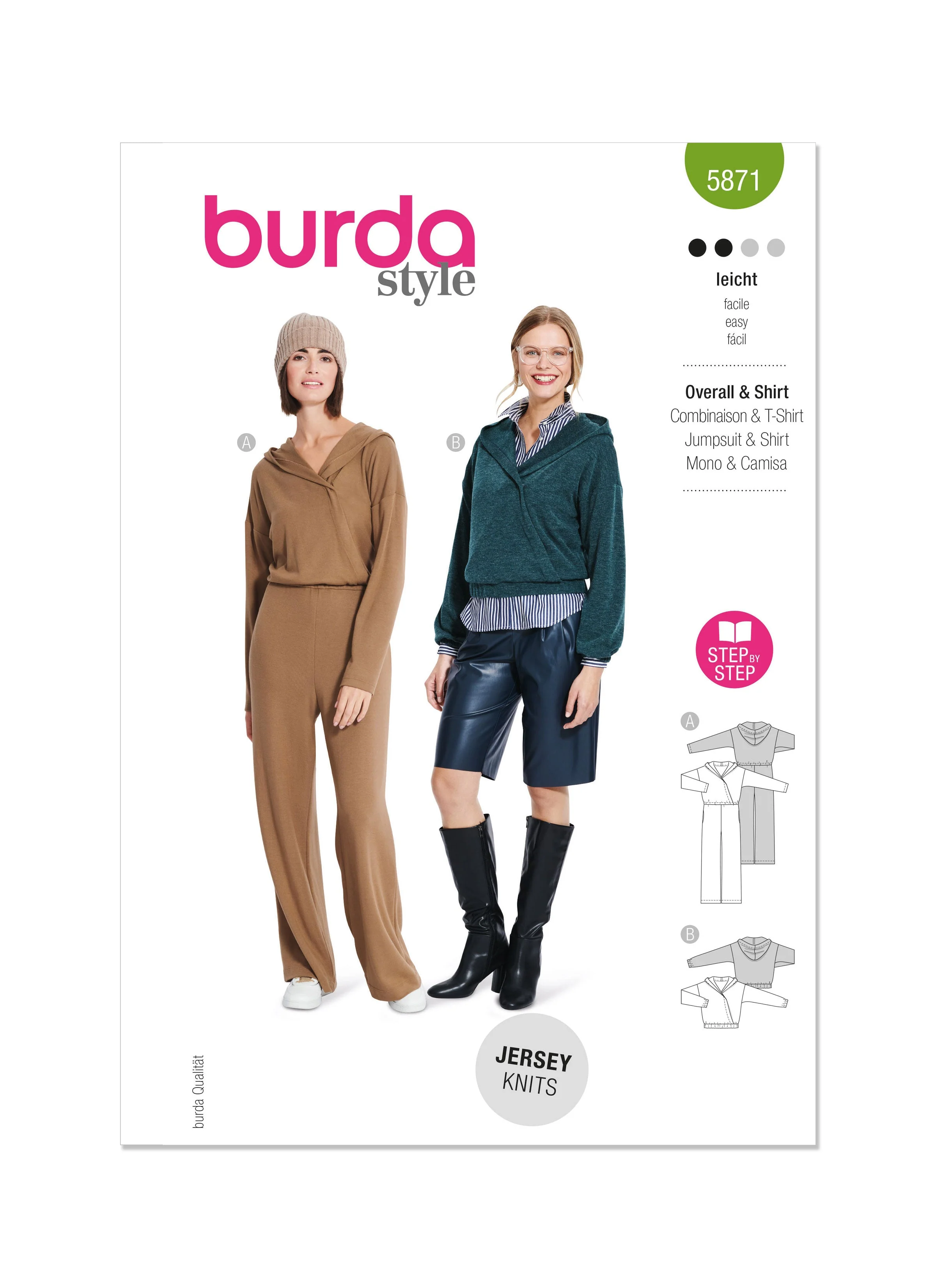 Burda Pattern 5871 Misses' Misses' Jumpsuit  &  Top