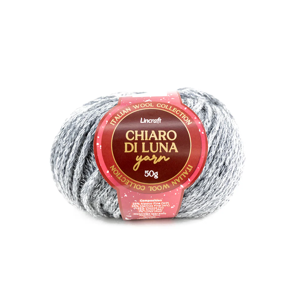 Chiaro Di Luna Crochet & Knitting Yarn, 50g Wool Blend Yarn - Image 3