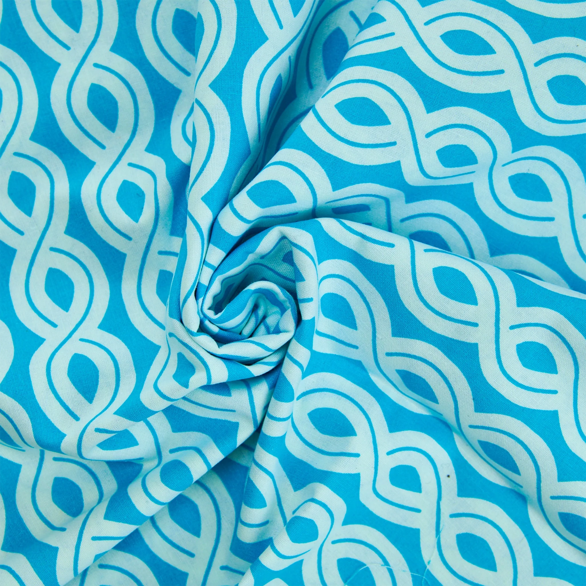 Sunny Vibe Fabric, Ropes Aqua- Width 112cm - Image 2