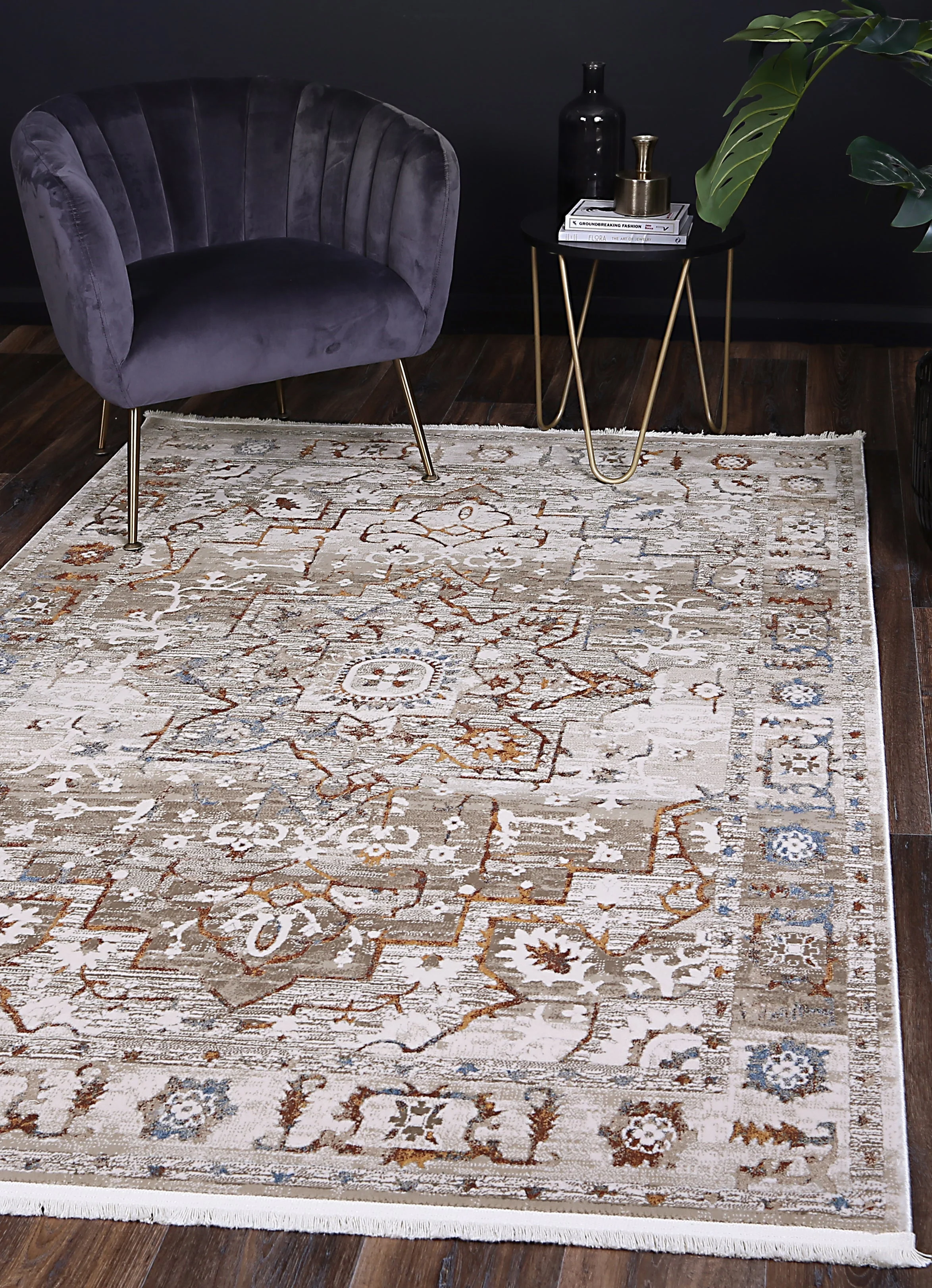 Bohemian Paradise Medalion Beige Multi Rug - Image 2