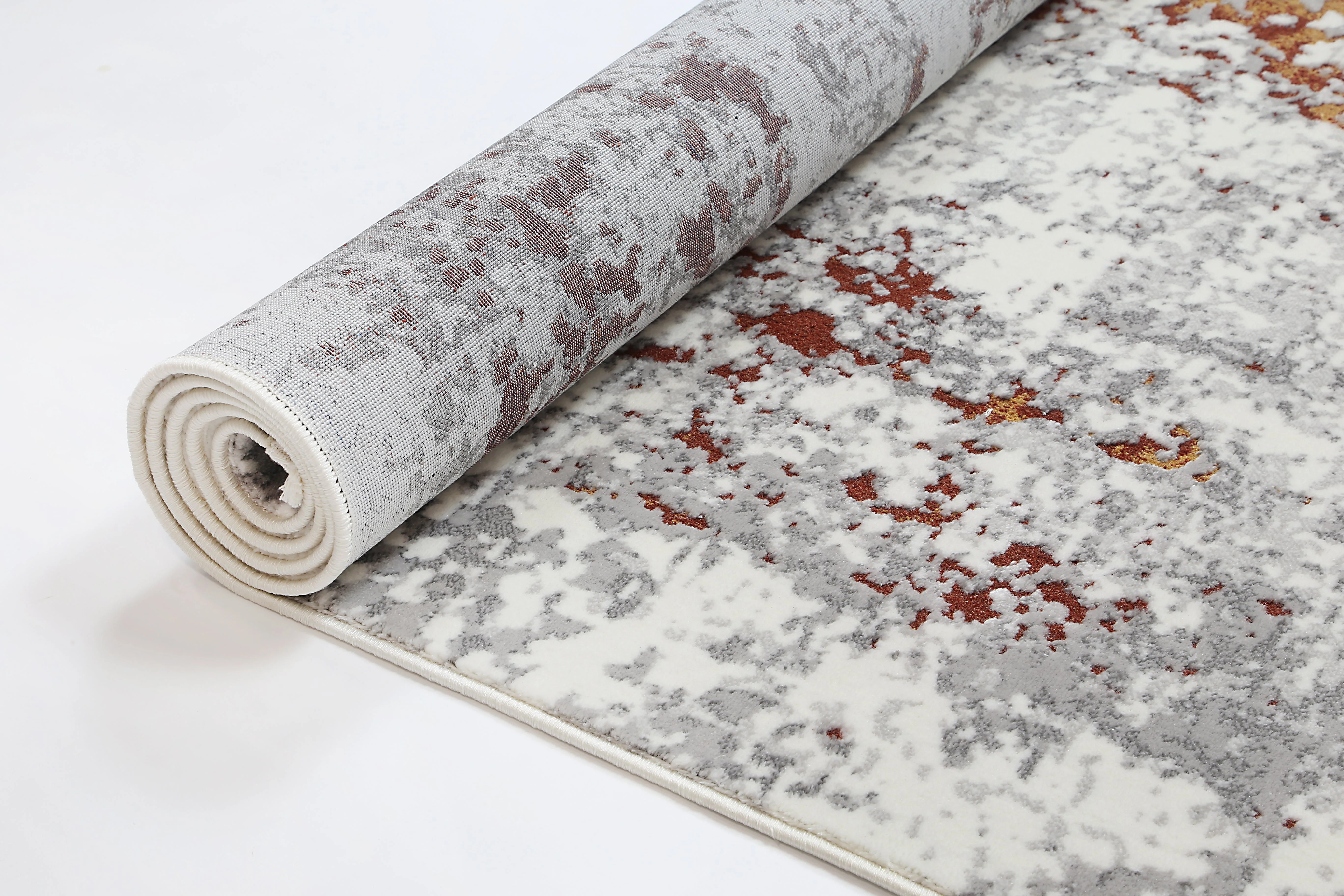Bohemian Paradise One Modern Grey Terracotta Rug - Image 4