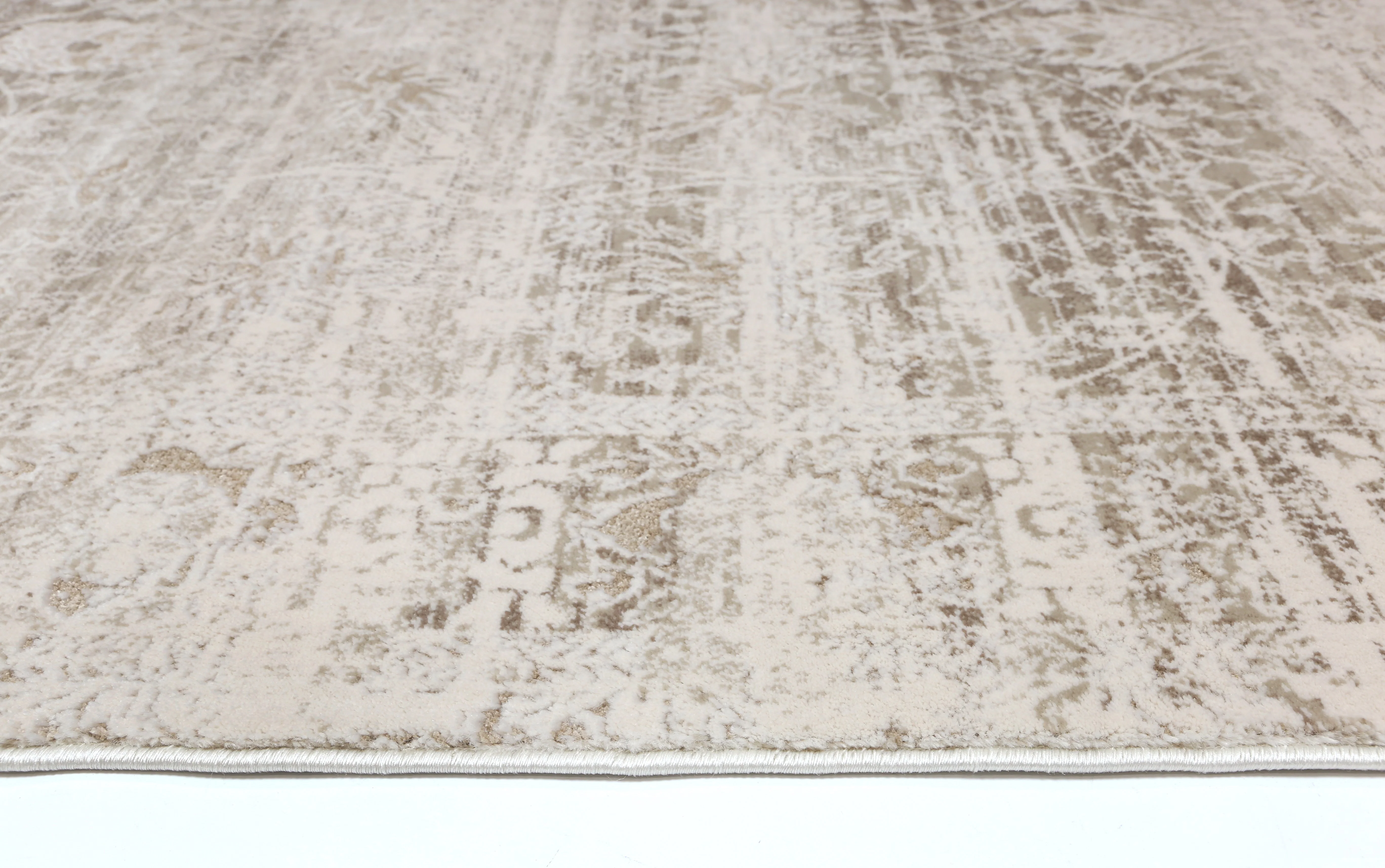 Bohemian Paradise Solid Beige Modern Rug - Image 5