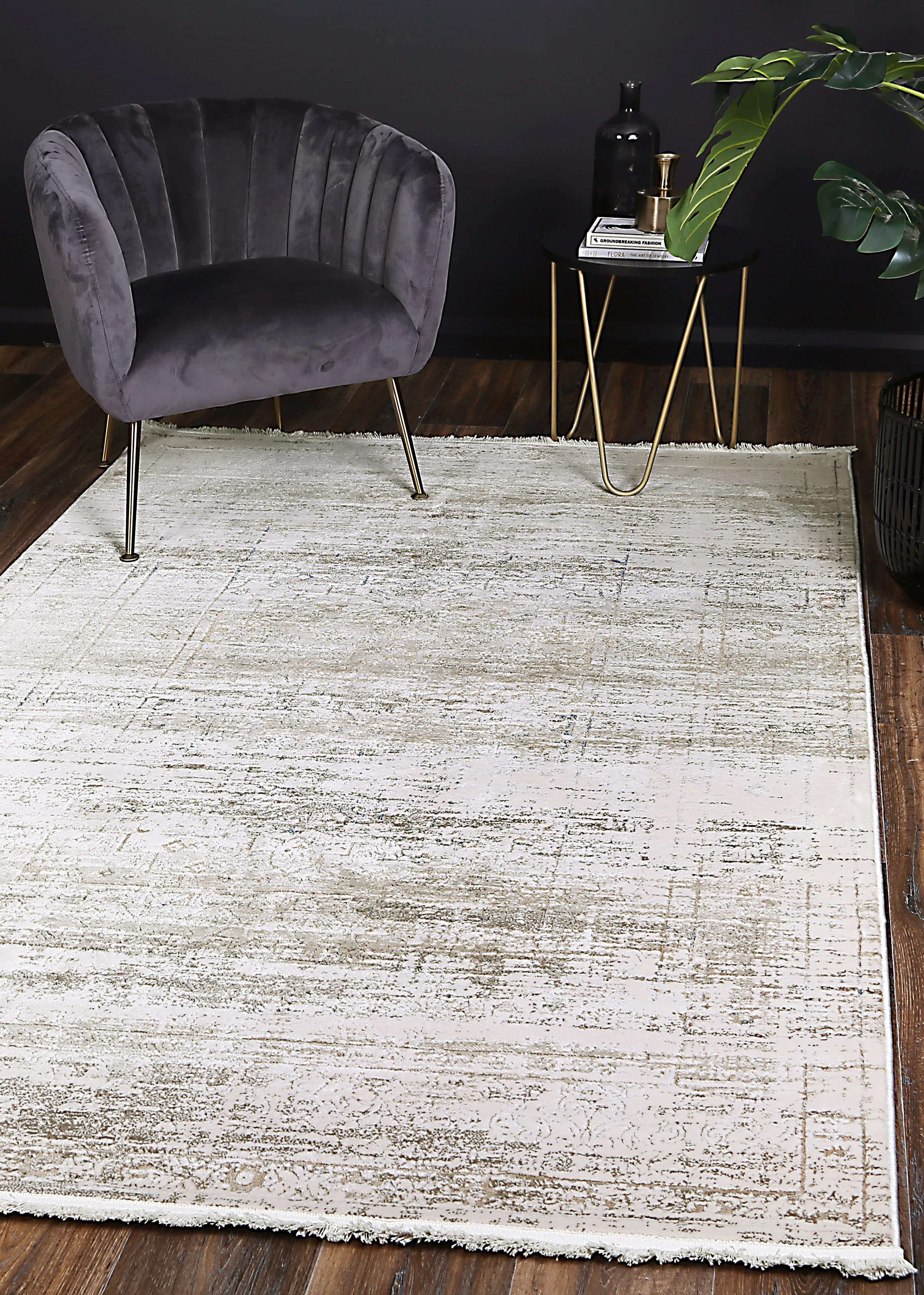 Bohemian Paradise Traditional Grey Blue Rug - Image 2
