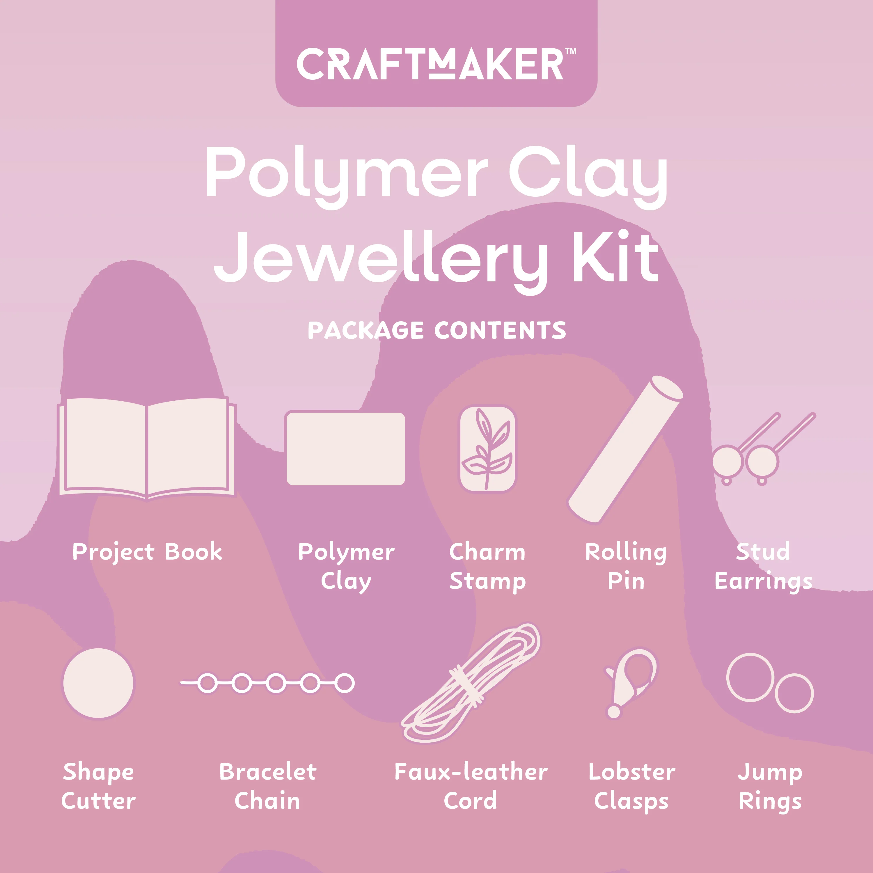 Craft Maker Polymer Clay Jewellery Kit (2025 ed) - Image 5