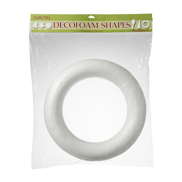 Crafty Bitz Decofoam Polystyrene Wreath - Image 2