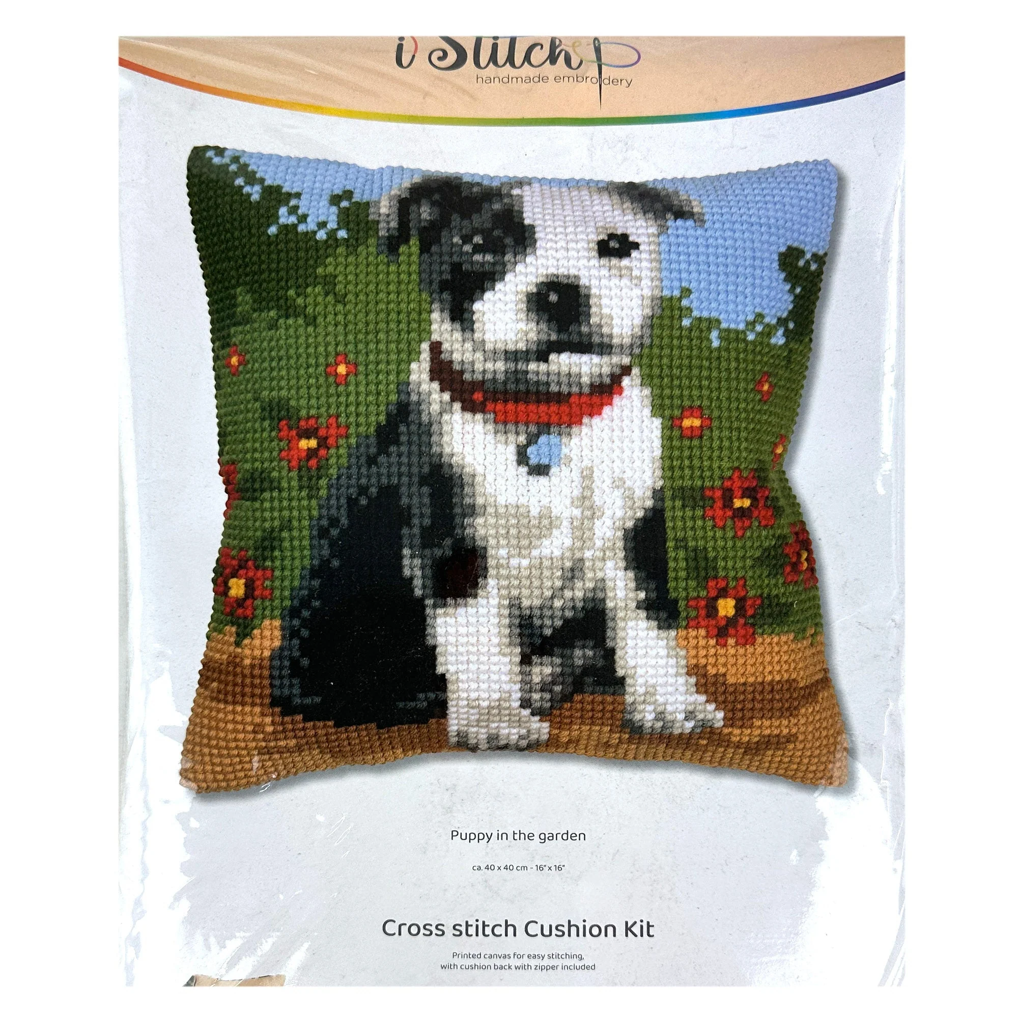 Cross Stitch Cushion Kit, 40x40cm - Image 4