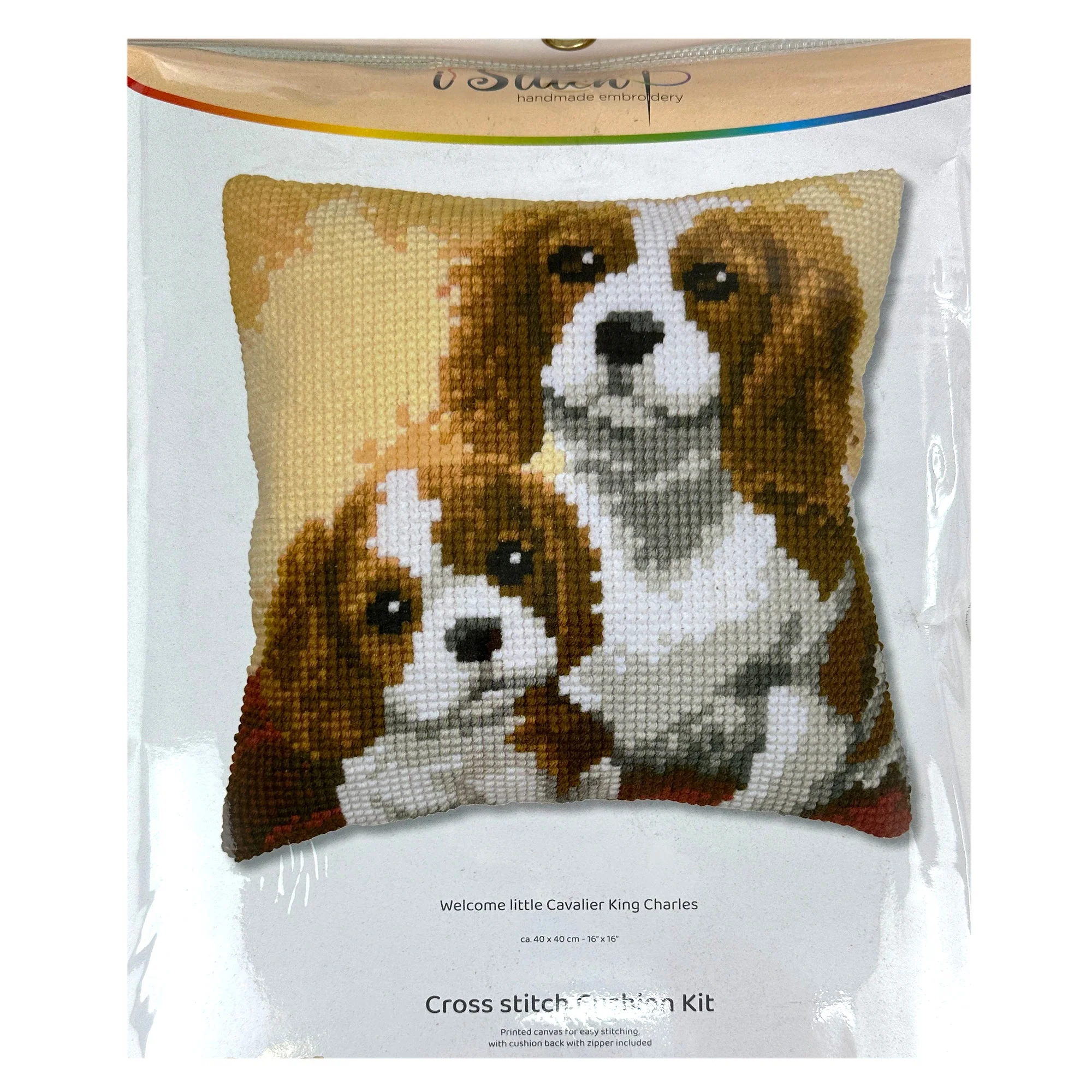 Cross Stitch Cushion Kit, 40x40cm - Image 5