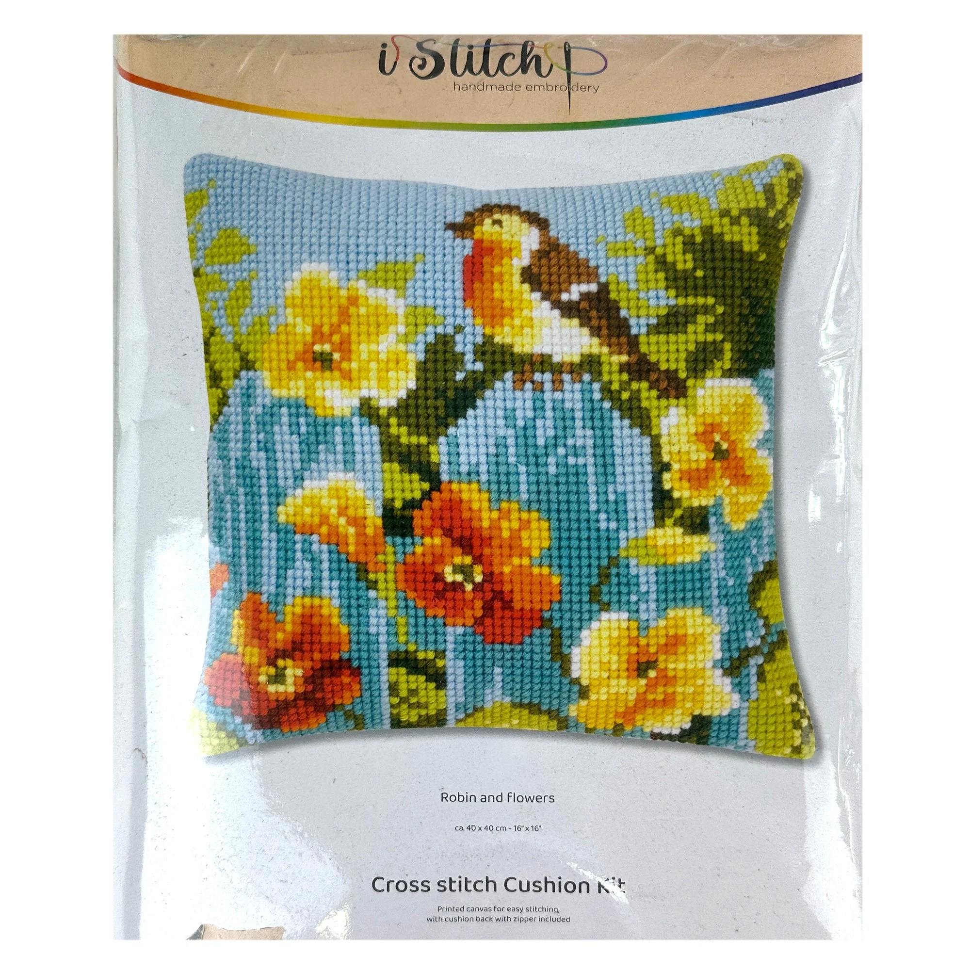 Cross Stitch Cushion Kit, 40x40cm - Image 7