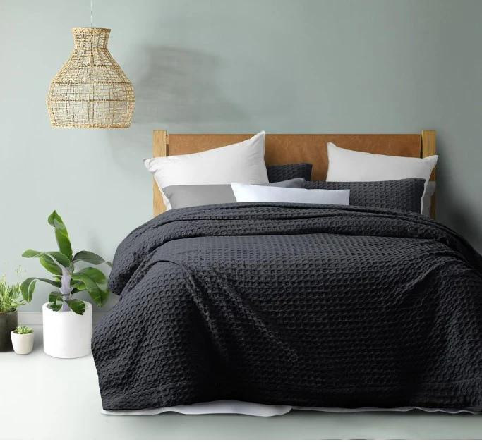 Dreamaker Cotton Waffle Quilt Cover Set - Image 3