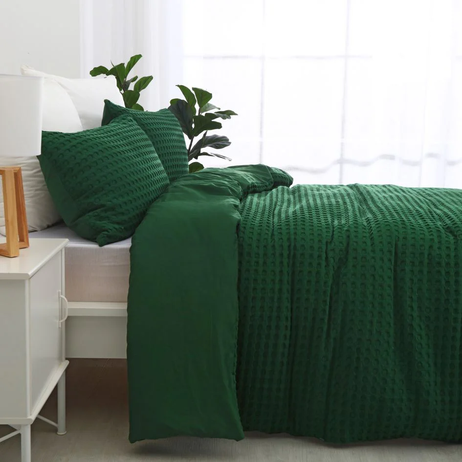 Dreamaker Cotton Waffle Quilt Cover Set - Image 5