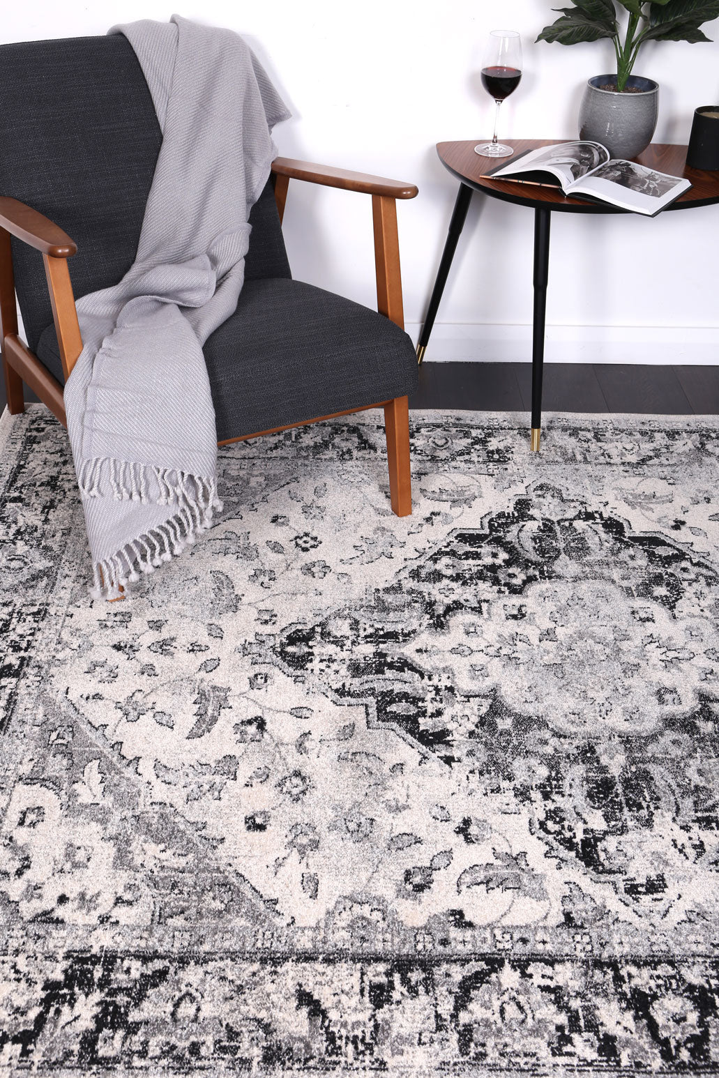 Exquisite Abundance Grey Rug - Image 2