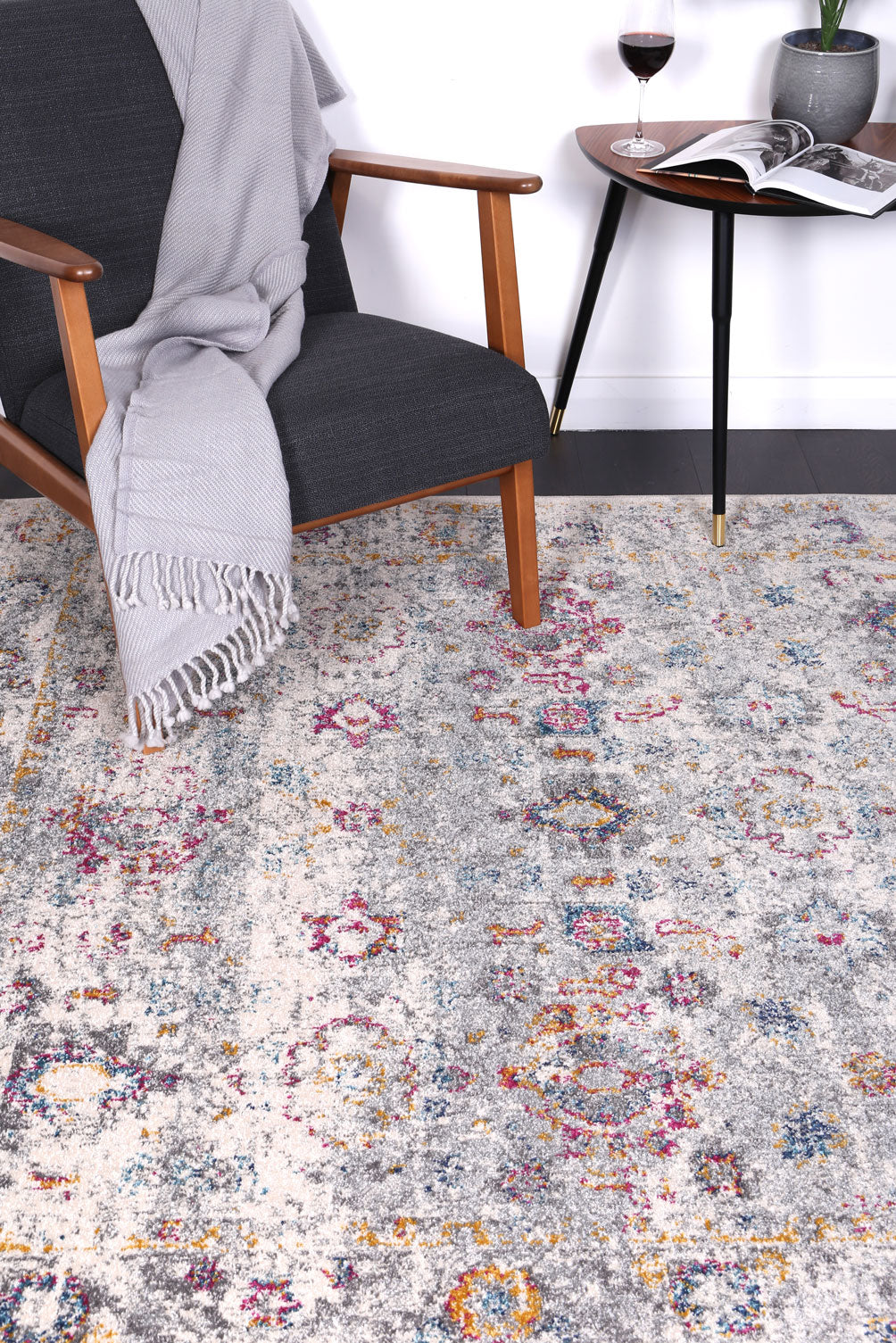 Delicate Flowers Multi-Coloured Rug - Image 2