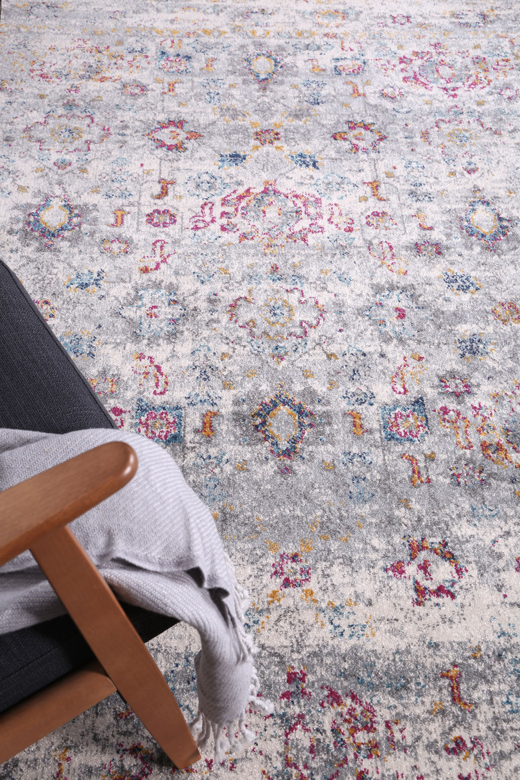 Delicate Flowers Multi-Coloured Rug - Image 4
