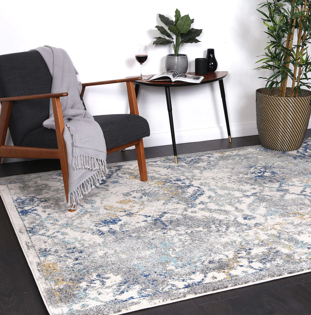 Delicate Vintage Blue Rug - Image 7