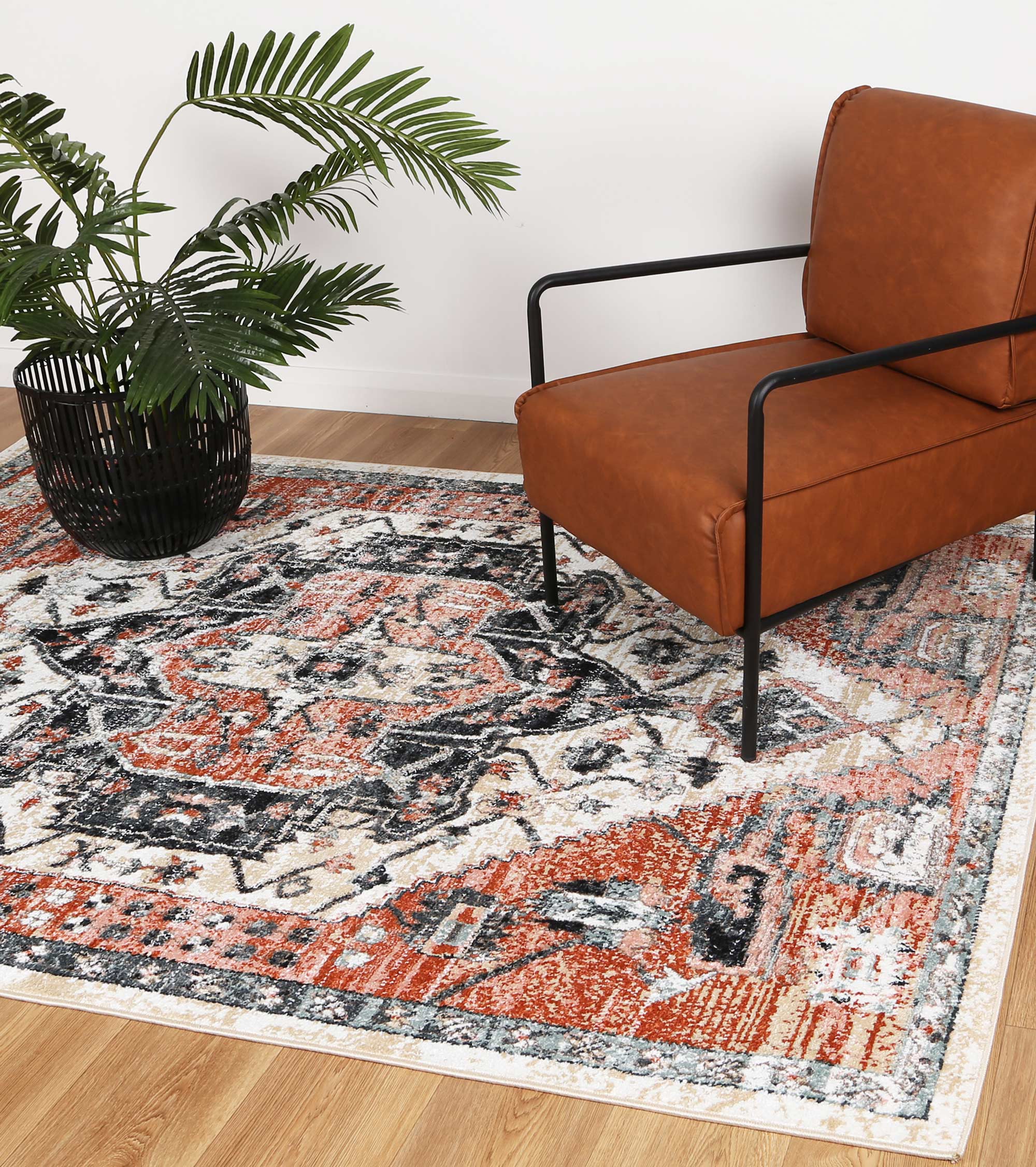 Estate Xanadu Traditional Terracotta Rug - Image 2