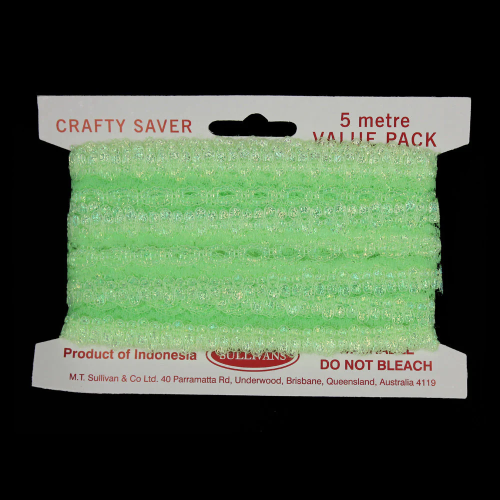 Sullivans Opal Lace Eyelet, 35mmx5m - Image 3