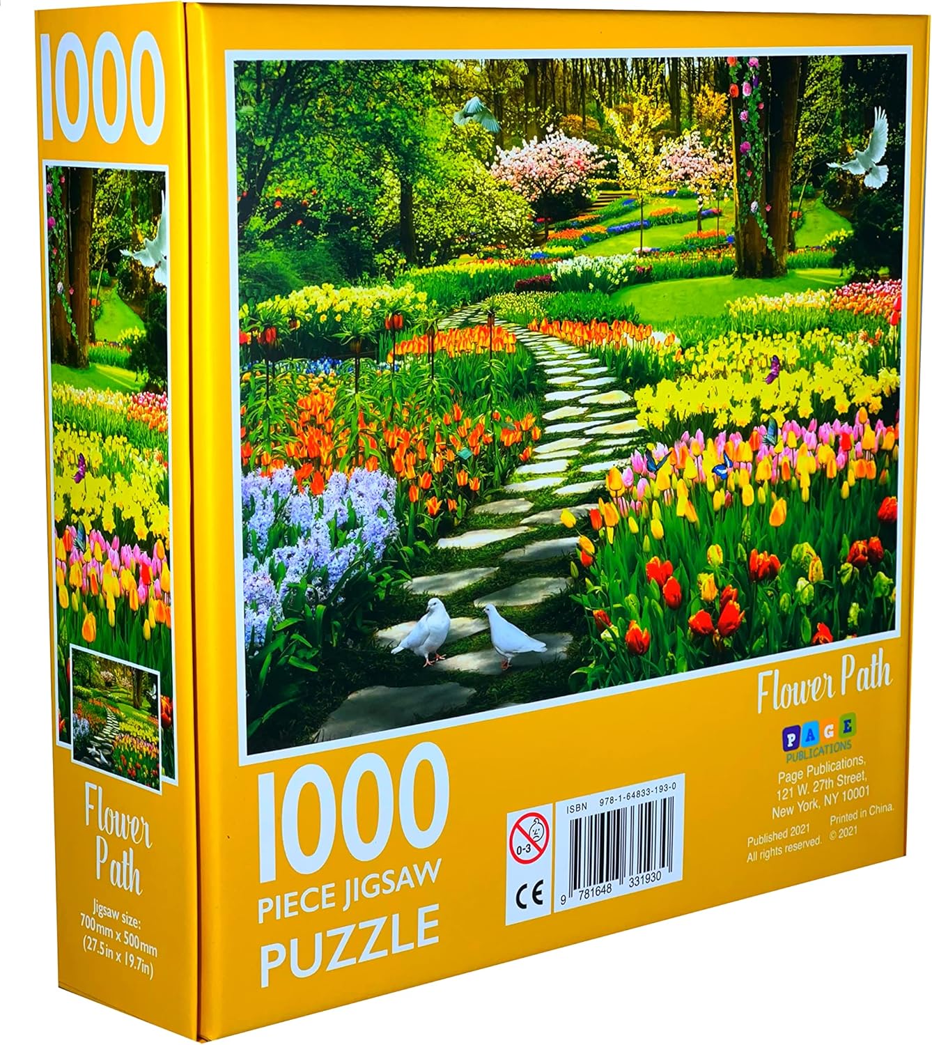 1000-Piece Jigsaw Puzzle, Flower Path - Image 3