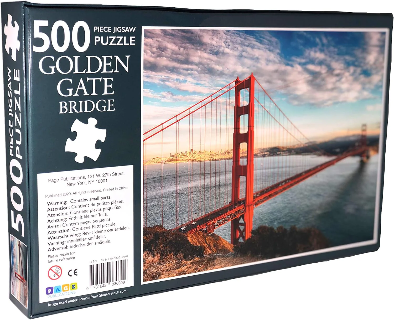 500-Piece Jigsaw Puzzle, Golden Gate - Image 3