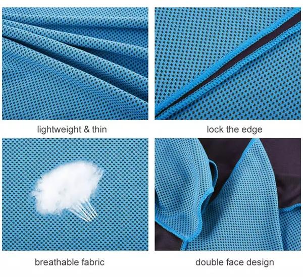 Gym Cooling Towels, Assorted Colours- 100x30cm - Image 3